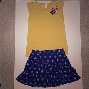 Carters Shirt & Skirt Set